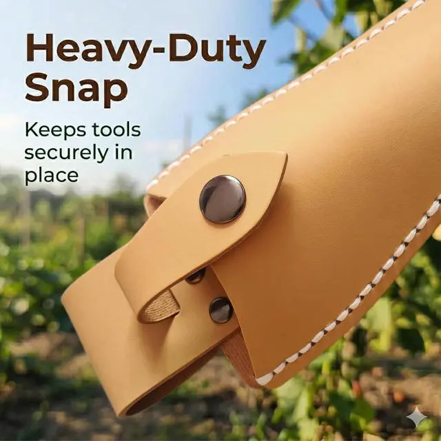 Alt view image 2 of 6 - Garden Pruner Holster,Pliers Holster with Snap Gardening Case Pouch Bag, Scissors Tool Holder for Garden Shears, Tool Pliers, Pruning Knife Belt Cover