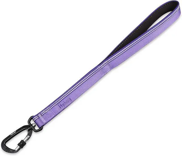 Main image of Hyhug Pets 18 Inches Short Leash with 3M Reflective Safe - Fashion and Sturdy Jacquard Weave Nylon Lead for Giant Large Medium Dogs Walking, Jogging,Camping and Training. (18 Inch, Ultra Violet)