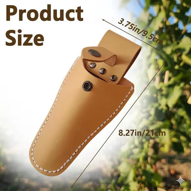 Alt view image 4 of 6 - Garden Pruner Holster,Pliers Holster with Snap Gardening Case Pouch Bag, Scissors Tool Holder for Garden Shears, Tool Pliers, Pruning Knife Belt Cover