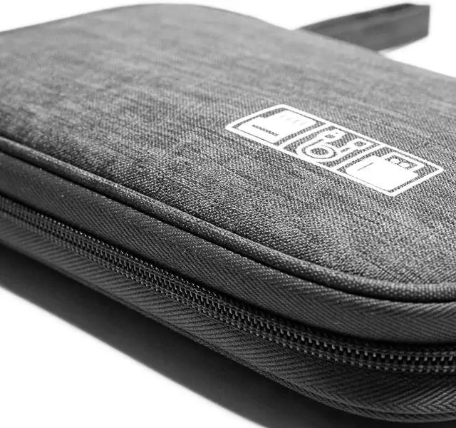 Alt view image 3 of 7 - Yamrots Travel Cable Organizer, Electronic Organizer Travel Case, Portable Storage Bag for SD Card, Charger, Power Bank, Earphone (Grey)
