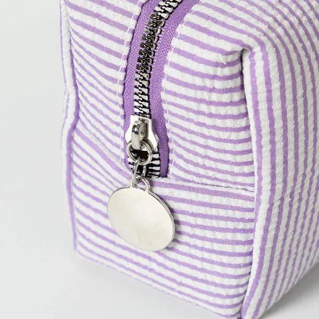 Alt view image 5 of 7 - Makeup Bag Cosmetic Bag Travel Toiletry Bag Aesthetic Canvas Organizer Bag Zipper Pouch for Women (M-pink)