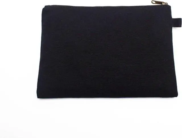 Main image of Zipper Pouch Storage Bag - Simple and Stylish Women's Cosmetic and Travel Bag - Cotton Canvas - Ideal for Stationery