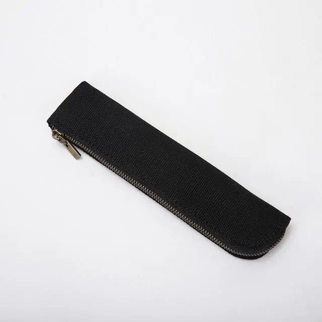 Alt view image 7 of 7 - Slim Pencil Case Small Pencil Pouch Pen Case (Black/CV)
