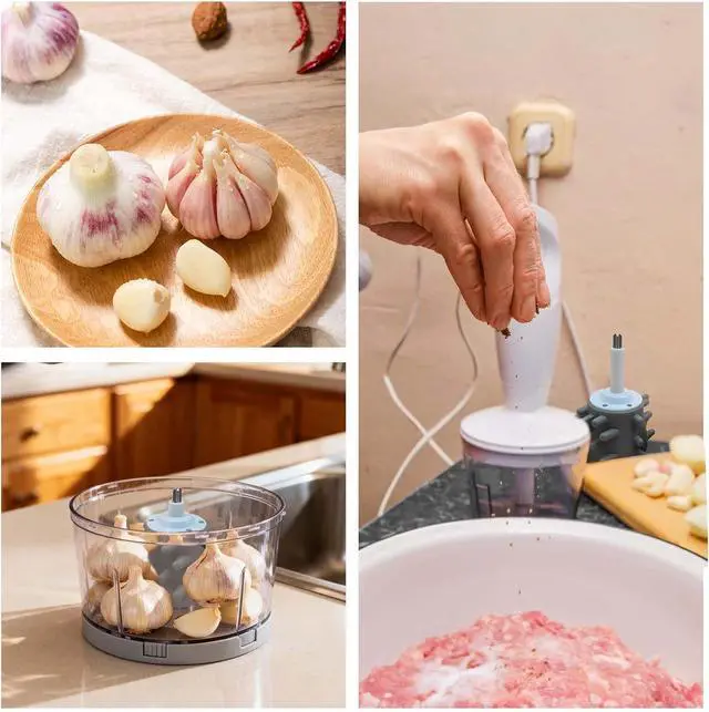 Alt view image 6 of 7 - Silicone Garlic Peeler Attachment for Electric Garlic Peeler Machine and Meat Grinder, 2L/3L Compatible, Effortless Skin Remover, Quick & Easy to Clean, Odor-Free Kitchen Gadget (Grey-for 3L)