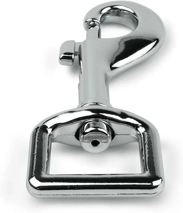Alt view image 6 of 6 - Garwor Heavy Duty Chrome Swivel Snap Hooks with Spring 3/4" 4 Pcs,Trigger Clip Snaps Dog Leashes Key Chain for Linking Pet Leash & Collar, Purse Straps,DIY Crafts