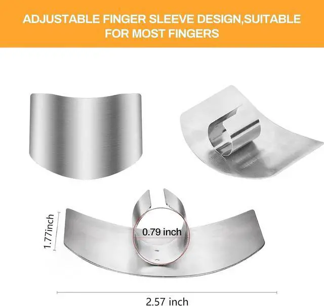 Alt view image 2 of 7 - Stainless Steel Kitchen Gadgets Set, Multi-Purpose Cooking & Food Preparation Accessories for Meat, Cheese, Vegetables, Salad, Hamburger & Cake (4Pcs)