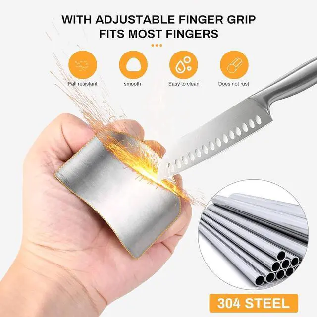Alt view image 5 of 7 - Stainless Steel Kitchen Gadgets Set, Multi-Purpose Cooking & Food Preparation Accessories for Meat, Cheese, Vegetables, Salad, Hamburger & Cake (4Pcs)