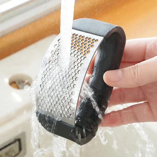 Alt view image 4 of 6 - Garlic Press Rocker Stainless Steel New Innovative Garlic Mincer Crusher Chopper Smash Garli