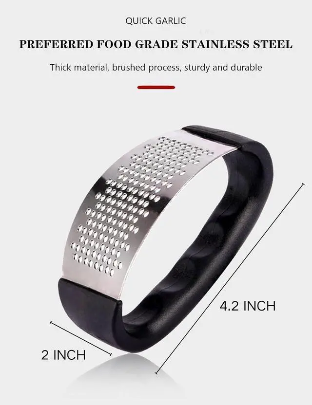 Alt view image 5 of 6 - Garlic Press Rocker Stainless Steel New Innovative Garlic Mincer Crusher Chopper Smash Garli