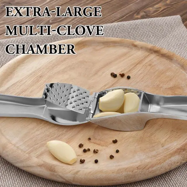 Alt view image 4 of 7 - Garlic Press Crusher Mincer, Heavy Duty Kitchen Tool, Dishwasher Safe
