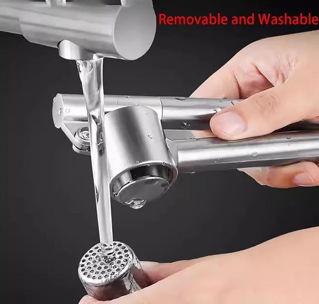 Alt view image 3 of 7 - Manual Garlic Press, 165 Grams 304 Stainless Steel Garlic Paste Tools for Crushing Vegetables and Spice (1)