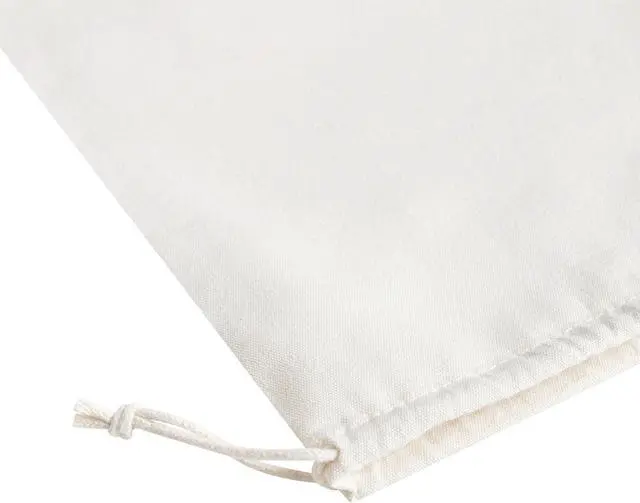 Alt view image 5 of 6 - Heavy Duty Cotton Drawstring Bags 4-Pack - 270 GSM Thick Cloth Pouches for Gifts, Travel, Dice, Jewelry, Laundry - Double Drawstring (Natural Beige, 5 x 7 Inches)
