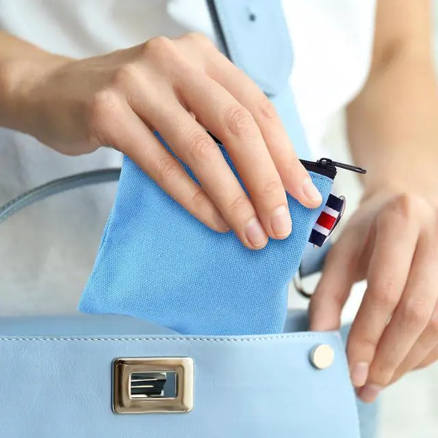 Alt view image 7 of 7 - 6Pcs Small Zipper Pouch DIY Craft Canvas Zipper Pouch Travel Pouches | Small Makeup Bags with Hanging Ring, suitable for Lipstick Cosmetic Earphone Charger Coin Key (6 Colors)