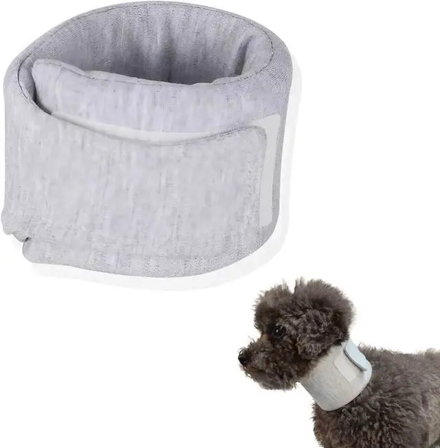Main image of Cat Neck Brace Elizabethan Collar,Breathable & Adjustable Cone Collar After Surgery Recovery,Anti-Scratch Anti-Lick Protection for Neck Circumference 11-12 Inch Small Dog Puppies Kittens (Grey,S,1PC)