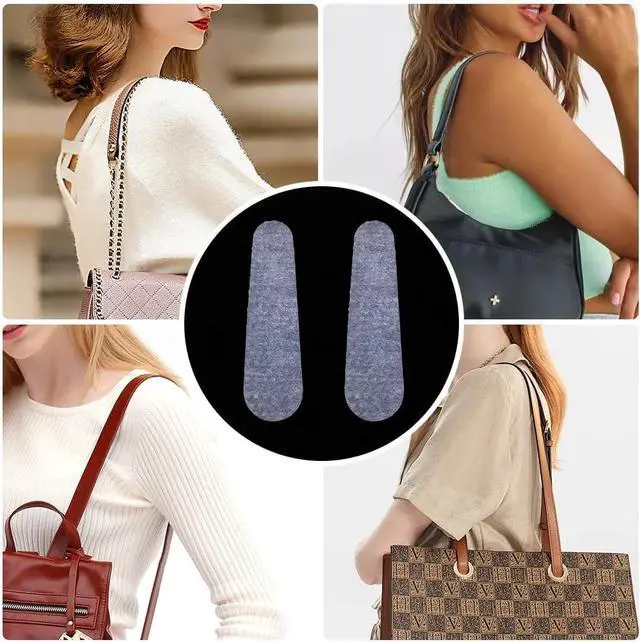 Alt view image 7 of 7 - 12 Pack Purse Strap Non-Slip Pad Sticker Anti-Falling Clear Rubber Adhesive Strip Grip Holder for Shoulder Bag Straps Keep Stay Handbag Tote Backpack