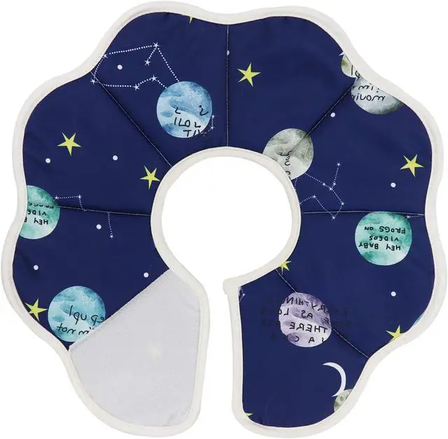 Alt view image 2 of 5 - Soft Cat Recovery Cone, Durable Dog Collar After Surgery, Waterproof Pet Elizabethan Collar Protective Wound Healing for Cats and Puppies (Large/Constellation Pattern)