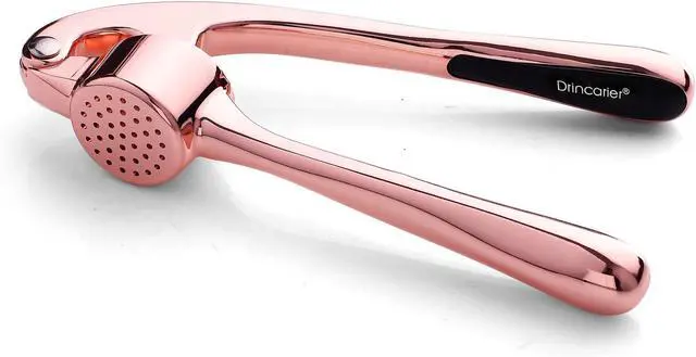 Alt view image 2 of 7 - Kitchen Garlic Press, Rust Proof & Dishwasher Safe Garlic Mincer, Durable Garlic Crusher, Easy to Clean and Squeeze, Rose