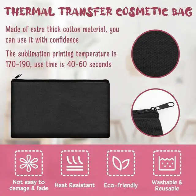 Alt view image 3 of 7 - Legigo Blank Canvas Bags Zipper Pouch Makeup Bags Pencil Pouch Bulk | Multi-Purpose, Sturdy Canvas Pouch with Zipper, Cosmetic Travel Toiletry Bag for DIY Crafts, Gifts & Storage, 8.3 x 5 Inch