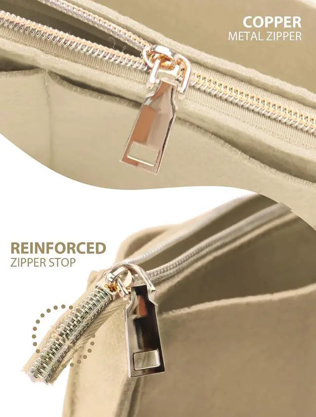 Alt view image 3 of 7 - OMYSTYLE Purse Organizer Insert, Felt Tote Bag Organizer Insert with 5 Sizes, Handbag Dividers for Inside Purse, Compatible with Longchamp, Neverful, Speedy and More