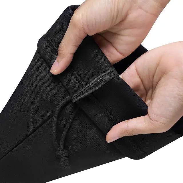 Alt view image 4 of 6 - Heavy Duty Cotton Drawstring Bags 4-Pack - 270 GSM Thick Cloth Pouches for Gifts, Travel, Dice, Jewelry, Laundry - Double Drawstring (Rustic Black, 6 x 8 Inches)