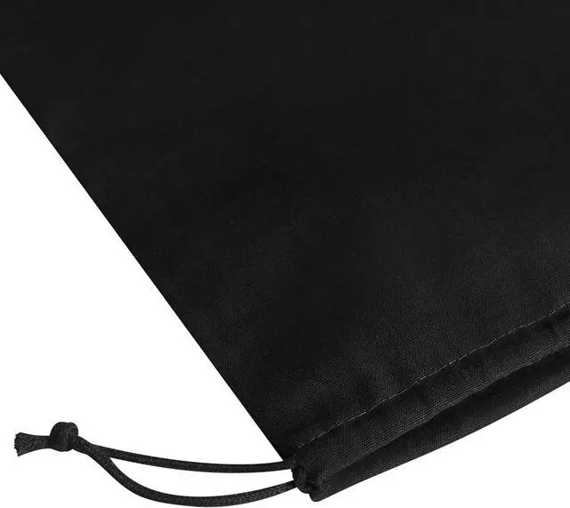 Alt view image 6 of 6 - Heavy Duty Cotton Drawstring Bags 4-Pack - 270 GSM Thick Cloth Pouches for Gifts, Travel, Dice, Jewelry, Laundry - Double Drawstring (Rustic Black, 6 x 8 Inches)