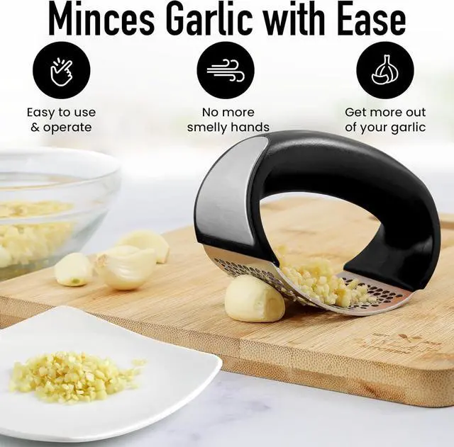 Alt view image 6 of 7 - Discover the Best Garlic Press Rocker - Heavy Duty, Stainless Steel, Ergonomic, and Unique Designs for Efficient Home Use & Must-Have Kitchen Gadgets on Amazon