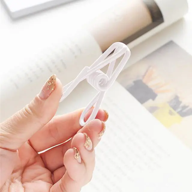Alt view image 7 of 7 - 2 Inch Chip Clips White,Steel Clothes Pins Utility PVC-Coated Steel Clips for Food Package Chips Bag Parper (20, White)