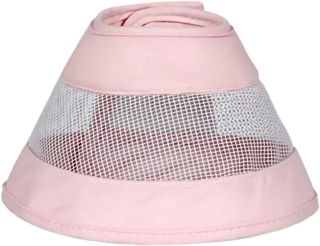 Main image of Cat Recovery Protective Cone Collar After Surgery-Soft Adjustable Waterproof Lightweight Elizabethan Collar to Prevent Cats from Touching Stitches, Wounds and Rashes(M Pink)