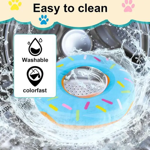 Alt view image 7 of 7 - Cat Donut Collar, Soft Cute Kitten Collar Adjustable Kitten Recovery Cone After Surgery to Stop Licking Lightweight Easy to Clean Neck Elizabethan Cone for Cat Dog Pet (Size M)