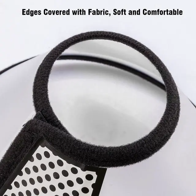 Alt view image 6 of 7 - Depets Adjustable Recovery Pet Cone E-Collar for Cats Kittens Rabbits, Plastic Elizabeth Protective Collar Wound Healing Practical Neck Cover, Neck Girth 6.1 in