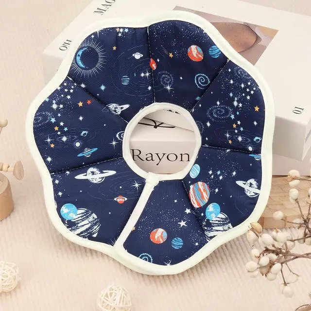 Alt view image 6 of 7 - Cat Cone Collar Adjustable, Protective Recovery Collar Soft, Cat Cone for Prevent Licking Wound After Surgery, Pet Neck Cone for Kitten CatsM