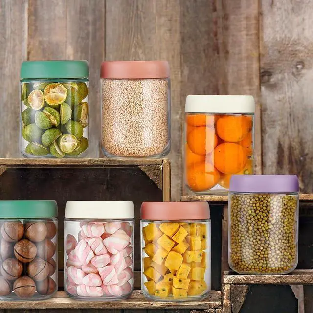 Alt view image 6 of 7 - 16oz Overnight Oats Containers with full Lids - 2 Pack size Bulk Glass Jar, Meal Prep Jars for Yogurt, Salad, Smoothies, Reusable Storage appliance Containers (Leakproof, Dishwasher & Freezer Safe)