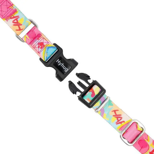 Alt view image 3 of 5 - Hyhug Design Pattern Martingale Collar for Small Dogs Escape - Proof| No Pull Durable for Outdoor Use, Ideal for Training & Daily Walks Small Dog Collar (Colorful Dog, XXS)