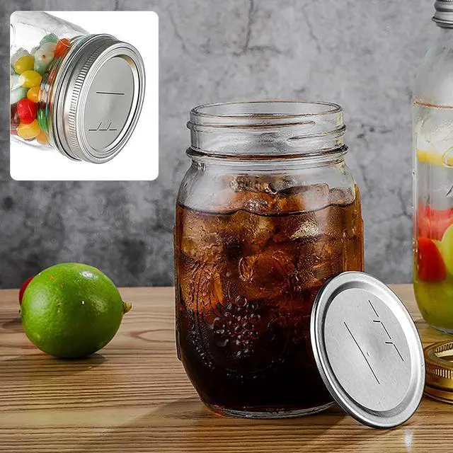 Alt view image 6 of 6 - 24-Pack 70 MM Regular Mouth Canning Jar Lids - Food Grade Metal Mason Jar Lids, Airtight Leak-Proof Seal Lids Regular Mouth, Fits Ball and Kerr Jars for Home Canning