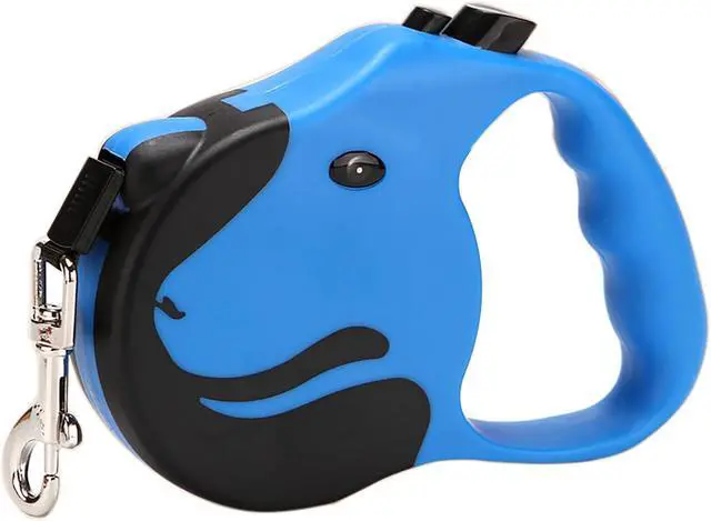 Main image of Retractable Dog Leashe, 16 Feet Blue Automatic Dog Walking Rope with Switch and Non-Slip Handle for Walk a Dog (Blue)