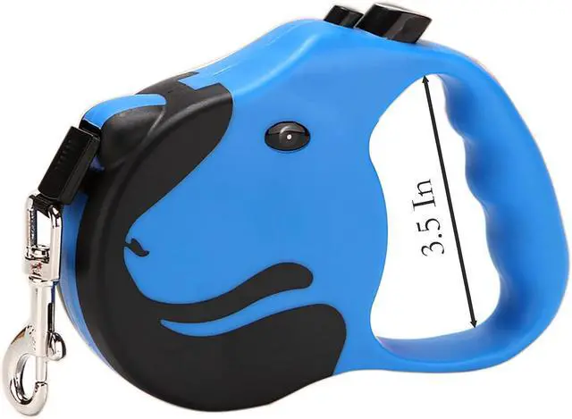 Alt view image 2 of 4 - Retractable Dog Leashe, 16 Feet Blue Automatic Dog Walking Rope with Switch and Non-Slip Handle for Walk a Dog (Blue)