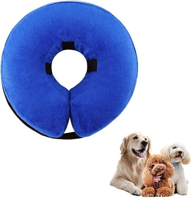 Main image of THAIN Soft Dog Recovery Protective Collar After Surgery-Cone Inflatable Collar for Dogs and Cats - Adjustable Washable Elizabethan Collar (S)