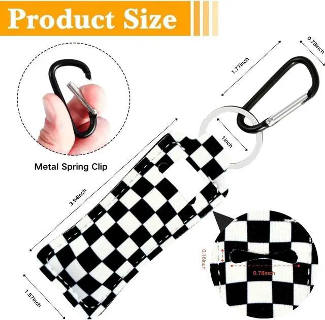 Alt view image 2 of 7 - Chapstick Holder Key Chain Lipstick Holder Lip Balm Holder Keychain | Stocking Stuffers Gift, Compatible with Chapstick, Lip Balm and Lipstick, Bag Charm Accessories, Gifts for Women Friend