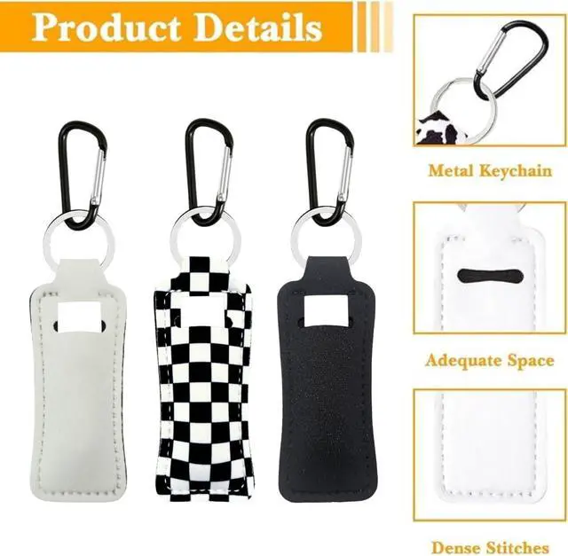 Alt view image 3 of 7 - Chapstick Holder Key Chain Lipstick Holder Lip Balm Holder Keychain | Stocking Stuffers Gift, Compatible with Chapstick, Lip Balm and Lipstick, Bag Charm Accessories, Gifts for Women Friend