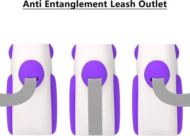 Alt view image 4 of 7 - Retractable Dog Leash 16Ft/5M for Small Medium Dog 50lbs (Purple) | Strong Nylon Rope, 360° Tangle-Free, Ergonomic Anti-slip Handle Design, One-Hand Brake, Easy to Operate, Exquisite Packaging