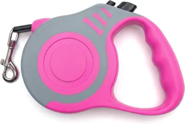 Main image of Retractable Dog Leash Lightweight 10/16FT Leash with Non-Slip Handle, for Small Dogs Puppy(Gray Pink, 10FT) | with Non-Slip Handle for Small Dogs Puppy (Gray Pink, 10FT)