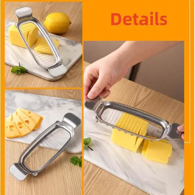 Alt view image 2 of 7 - Butter & Cheese Slicer CutterSuitable for Block Cheese, Butter, and Soft Fruits, and Dishwasher Washable