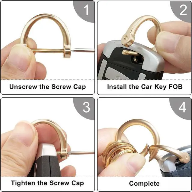 Alt view image 7 of 7 - OHKYOOT Wristlet Keychain with 3 Key Rings, D Ring and Slim Wallet | Cute Wallet Key Chain, Key Fob Keychain, Wrist Keychain for Home Car Keys, Key Wristlet for Women Men
