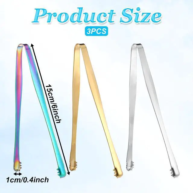 Alt view image 2 of 7 - 3Pcs Egg Tools Egg Chalaza Removal Tool, Egg Chalaza Removal Tongs, Egg Washer Versatile Egg Tool Supplies, Stainless Steel Kitchen Tongs for Cooking Bakers Chefs