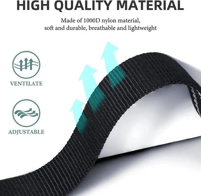Alt view image 5 of 7 - Collar Replacement Strap, Reflective Replacement Nylon Collar Strap | E Collar Straps for Dog GPS Training Bark Receiver Collars, Fits Small Medium Large Dogs, Durable & Adjustable (Black)