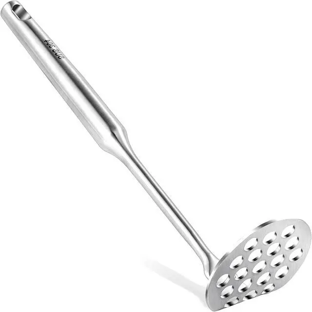 Main image of Small Potato Masher - Stainless Steel Mini Avocado Masher for Avocado, Potatoes, Beans, Meat, Vegetables, Dishwasher Safe