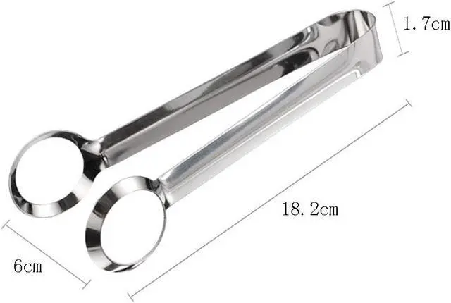 Alt view image 2 of 7 - 1 Piece Boiled Egg Tong Multifunction Egg Tong Stainless Steel Egg Tong Non-slip Boiled Egg Clip Food Tong Kitchen Tong Salad Tong Kitchen Supplie Cooking Tool, Silver