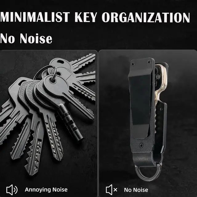 Alt view image 4 of 7 - Key Organizer Minimalist Innovative Keyholder Compact Keys Organizer Smart KeyChain Secures 2-6 Keys