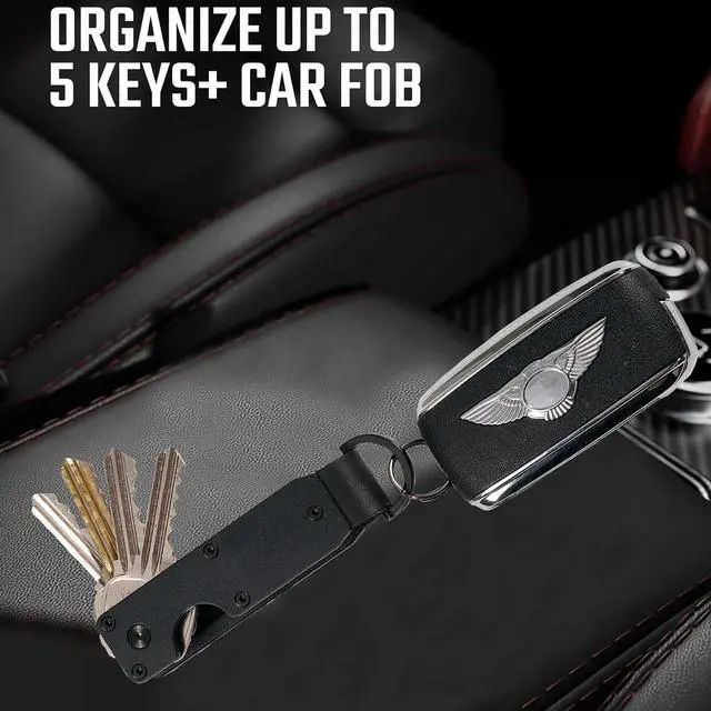 Alt view image 5 of 7 - Key Organizer Minimalist Innovative Keyholder Compact Keys Organizer Smart KeyChain Secures 2-6 Keys