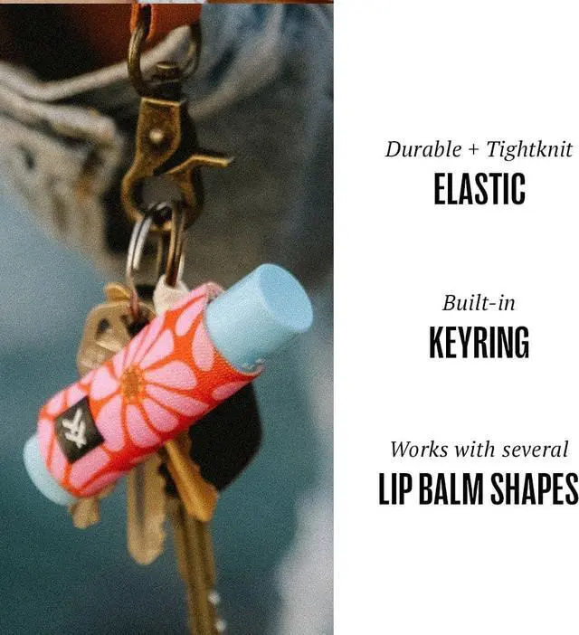 Alt view image 2 of 5 - Thread Wallets Elastic Chapstick and Lip Gloss Holder Keychain